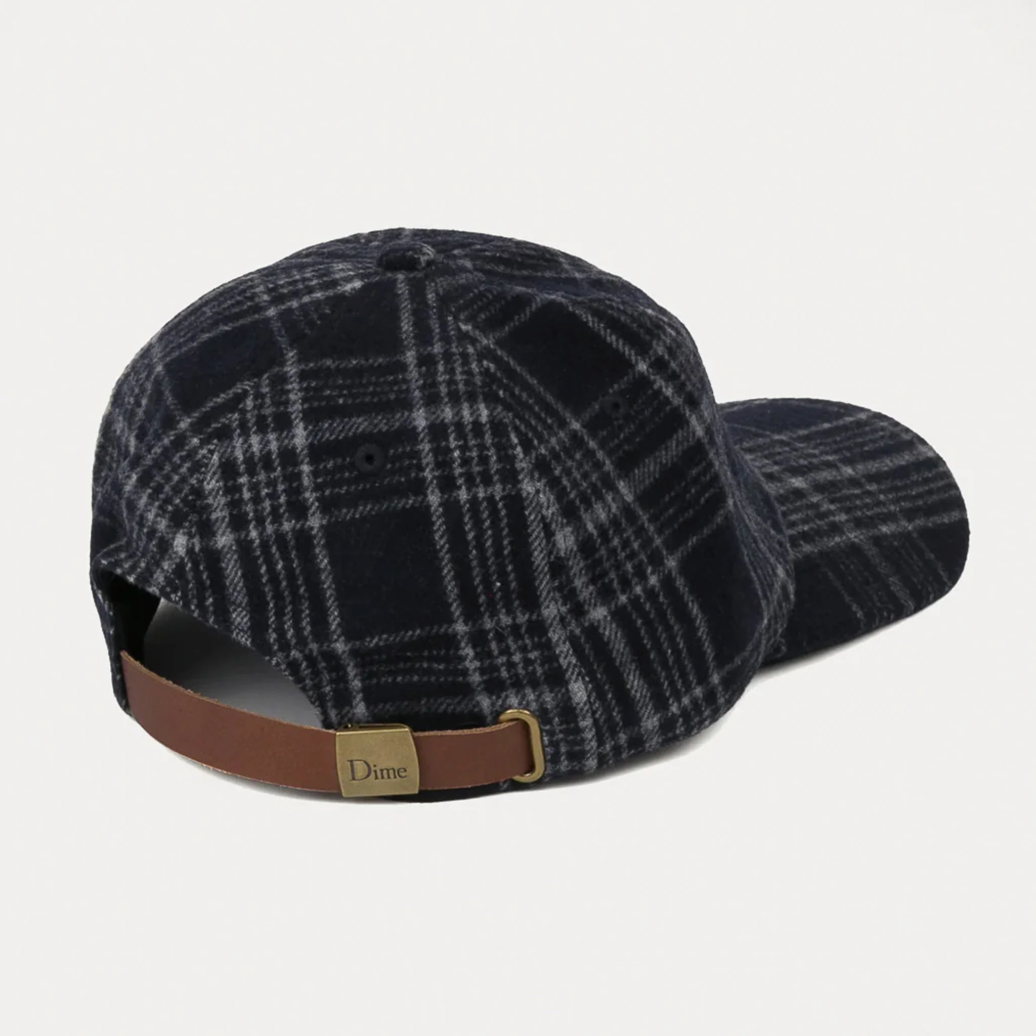 Dime MTL - Classic Wool Cap - Navy Plaid - Image 3
