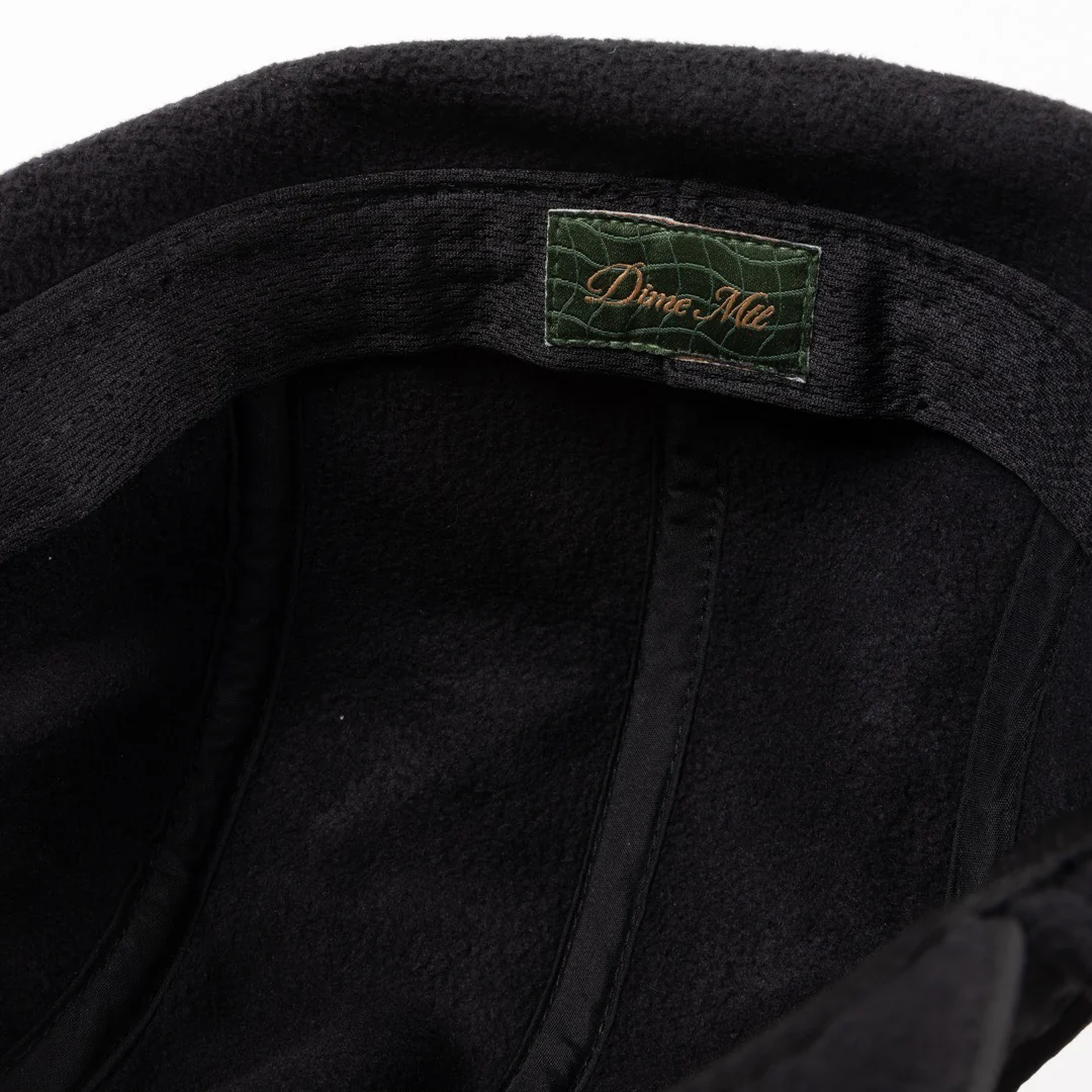 Dime MTL - Cursive Earflap Cap - Black - Image 4