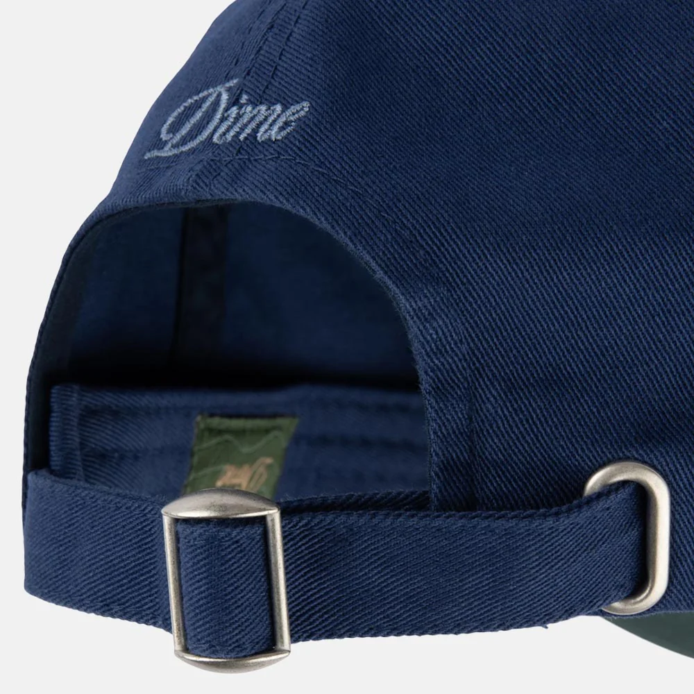Dime MTL - Cursive Low Pro Cap - Black / Midnight - Image 3