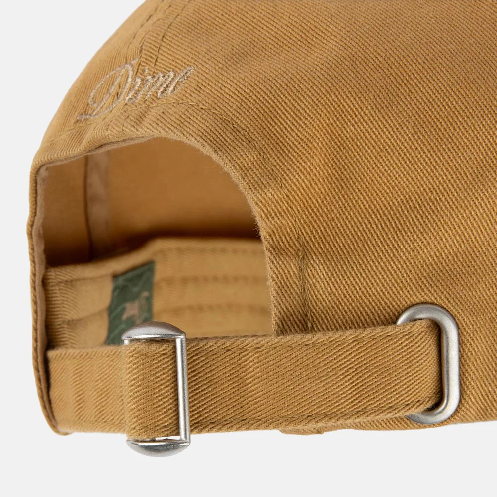 Dime MTL - Cursive Low Pro Cap - Wheat / Green - Image 3