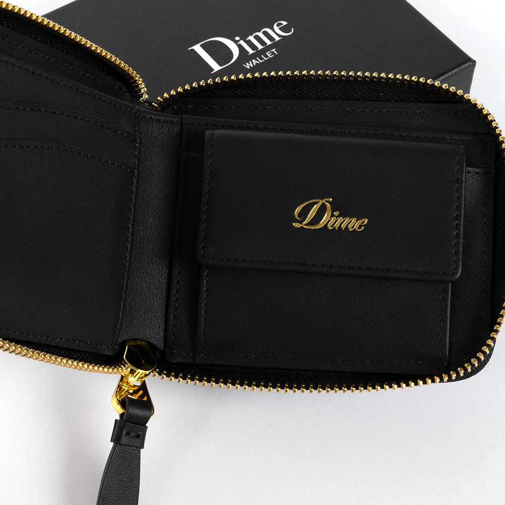 Dime MTL - Cursive ZIP Wallet - Black - Image 2