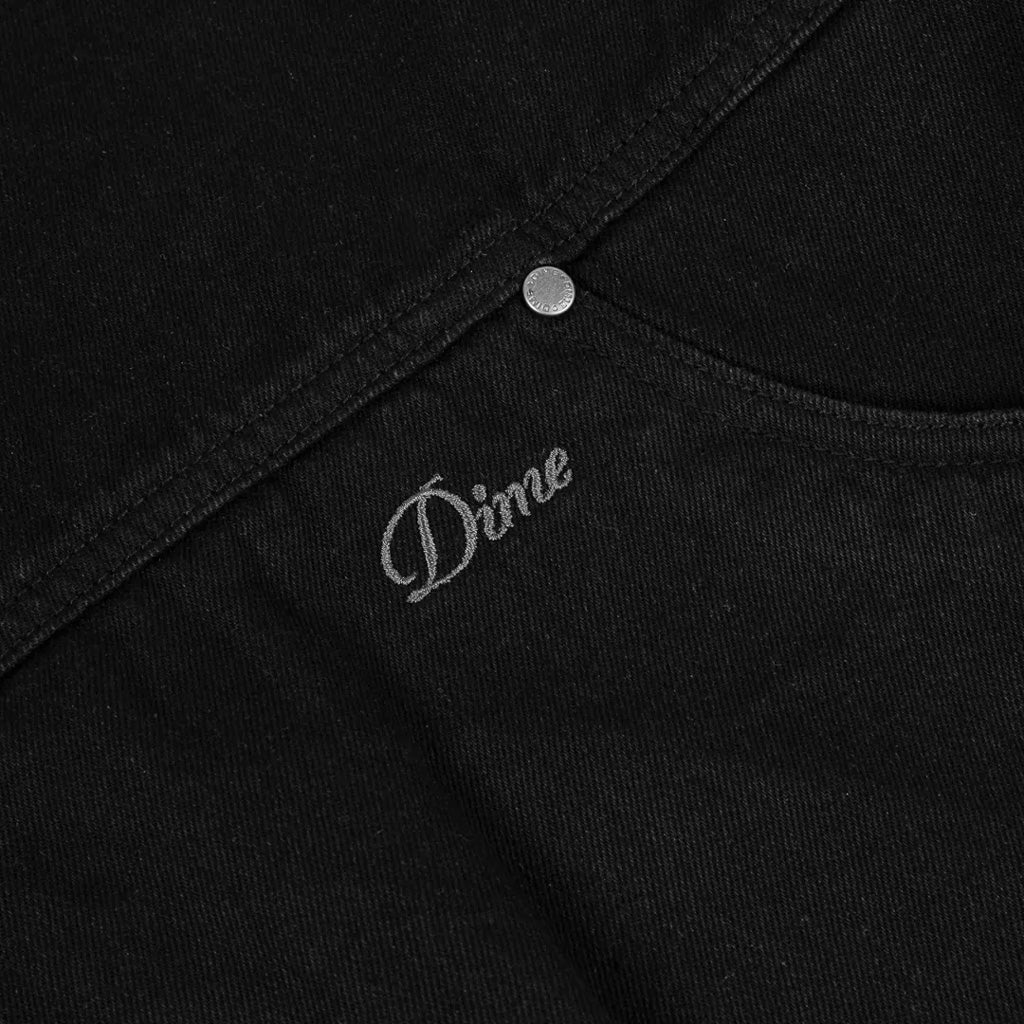 Dime MTL - Hooded Denim Jacket - Black - Image 2
