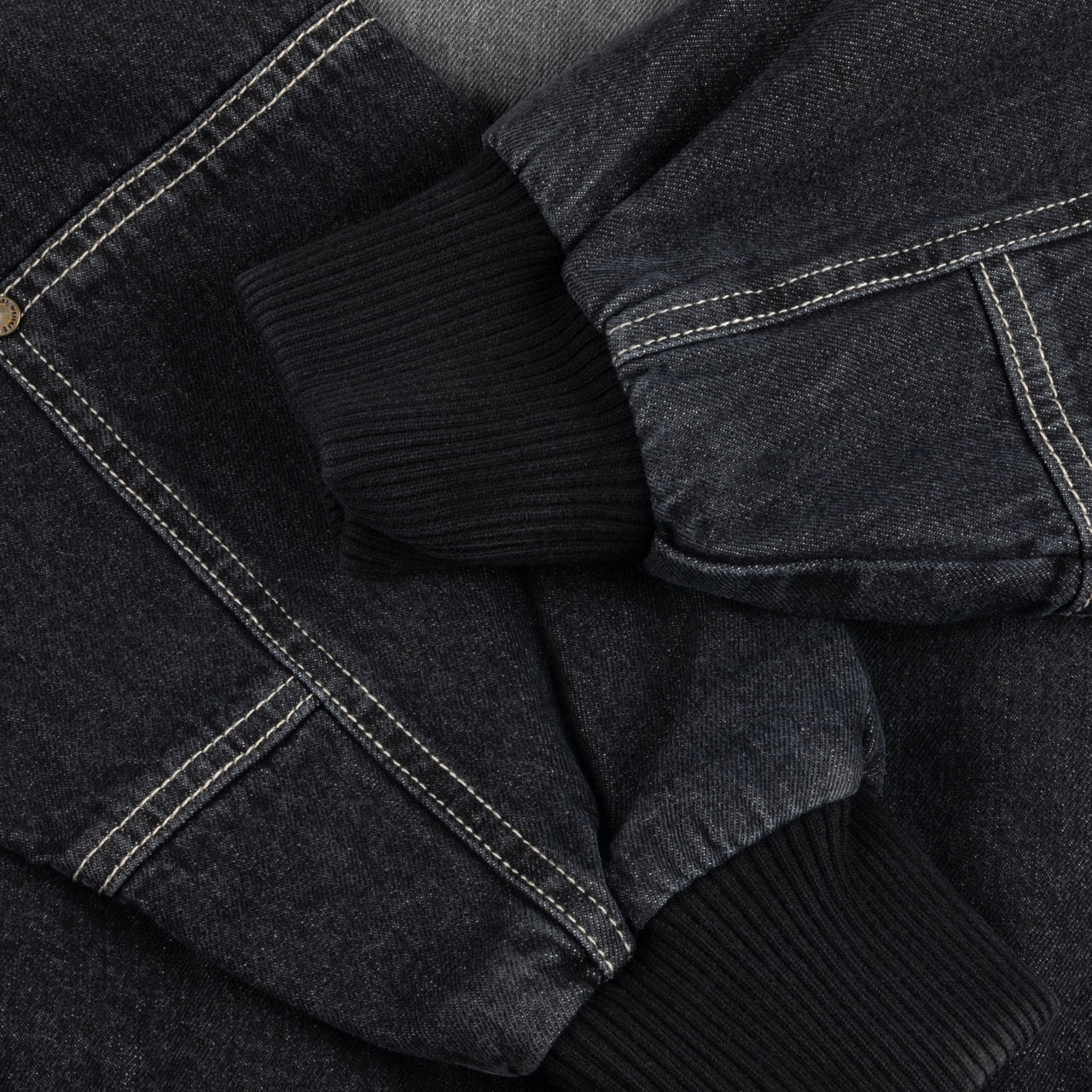 Dime MTL - Hooded Utility Jacket - Sandblasted Black - Image 4