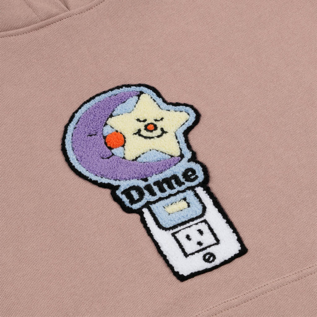 Dime MTL - Nightlight Chenille Pullover Hooded Sweatshirt - Twilight Mauve - Image 2