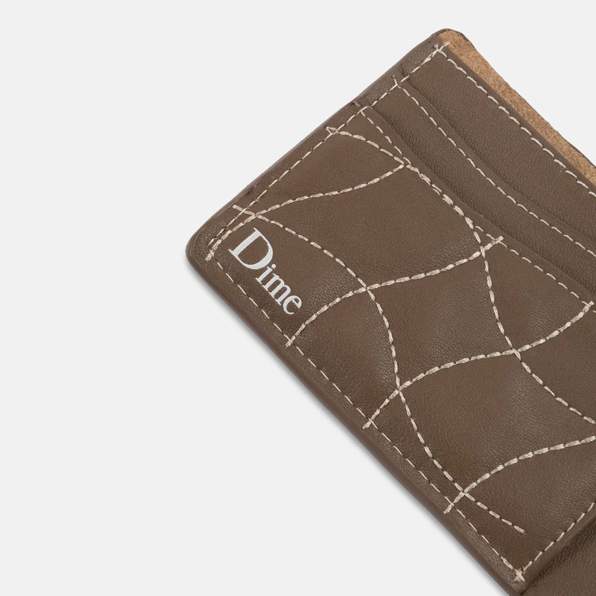 Dime MTL - Quilted Wallet - Brown - Image 2