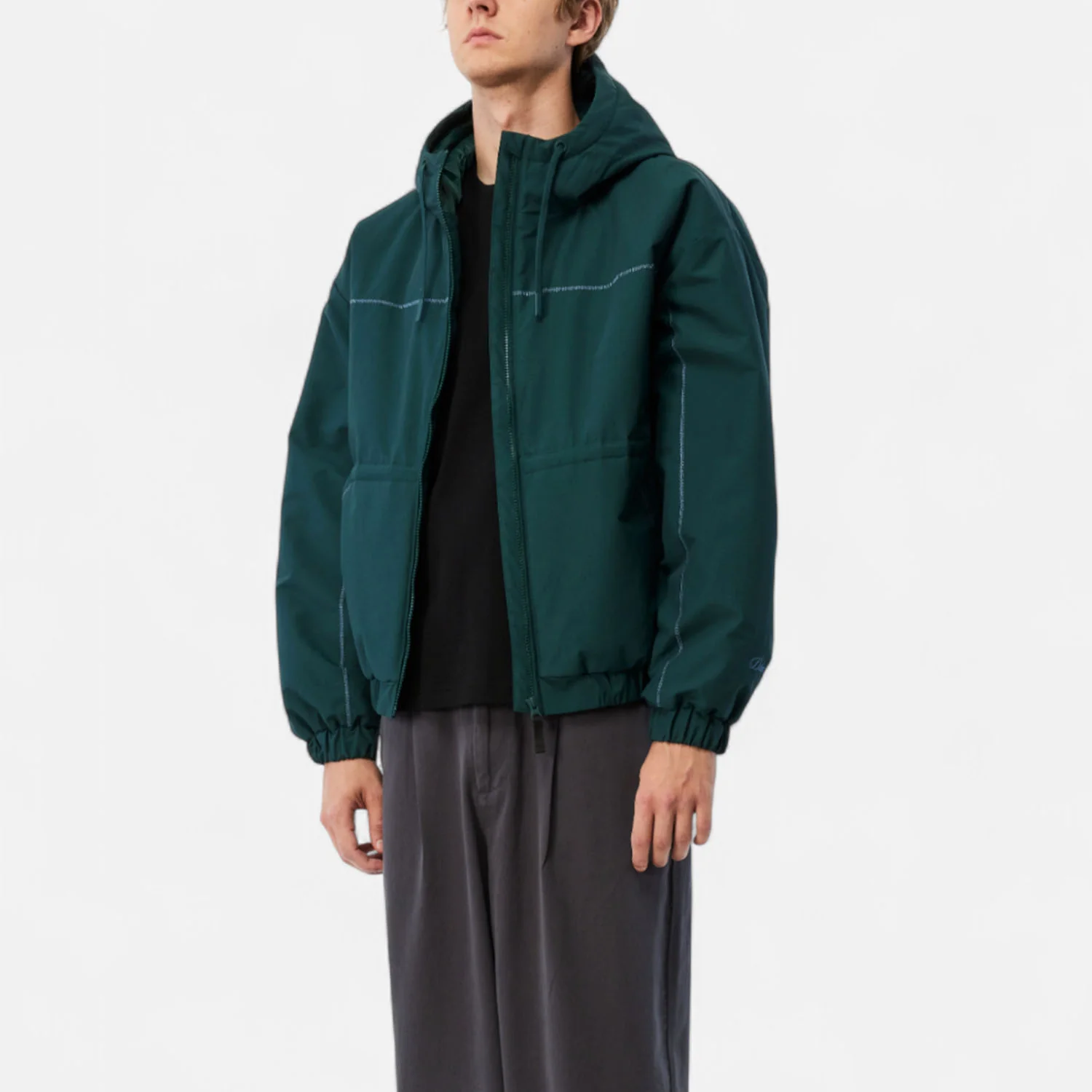 Dime MTL - Quilted Ripstop Jacket - Emerald - Image 4
