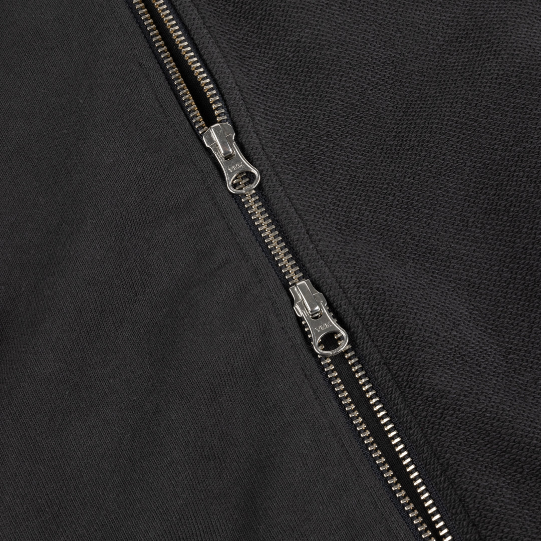 Dime MTL - Reverse French Terry Zip Hooded Sweatshirt - Black - Image 3