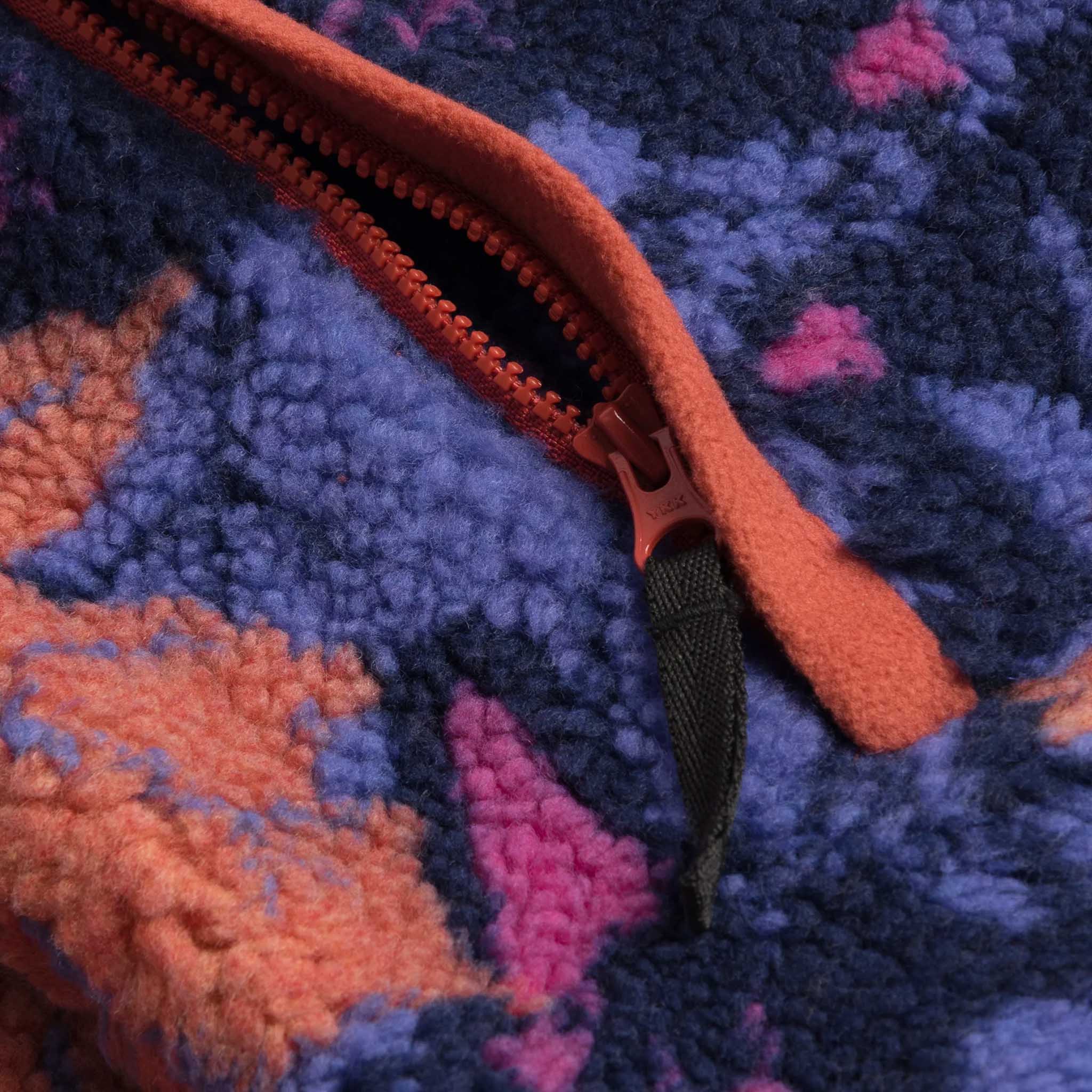 Dime MTL - Sherpa Canadian Zip Fleece - Coral - Image 3