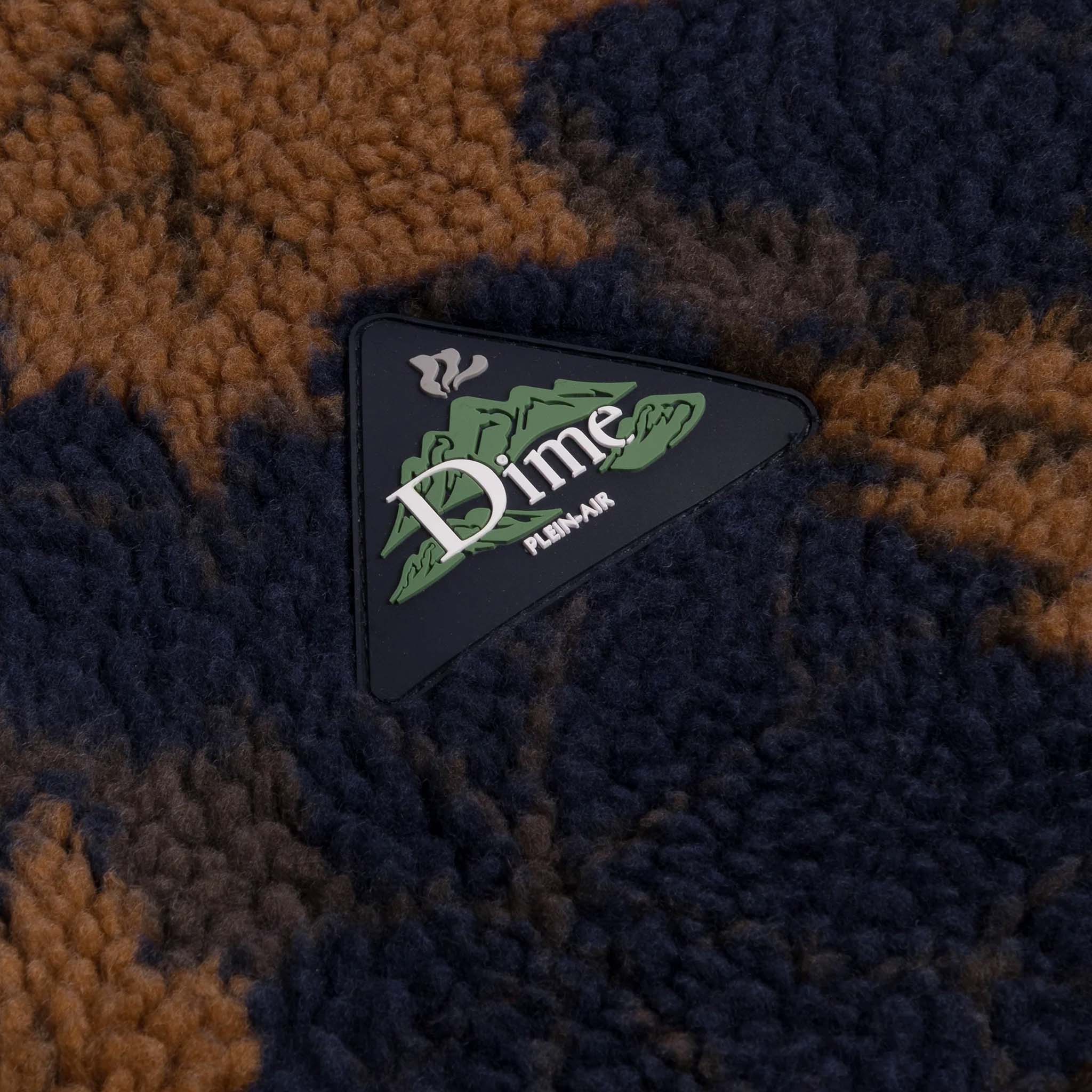 Dime MTL - Sherpa Canadian Zip Fleece - Rust - Image 2