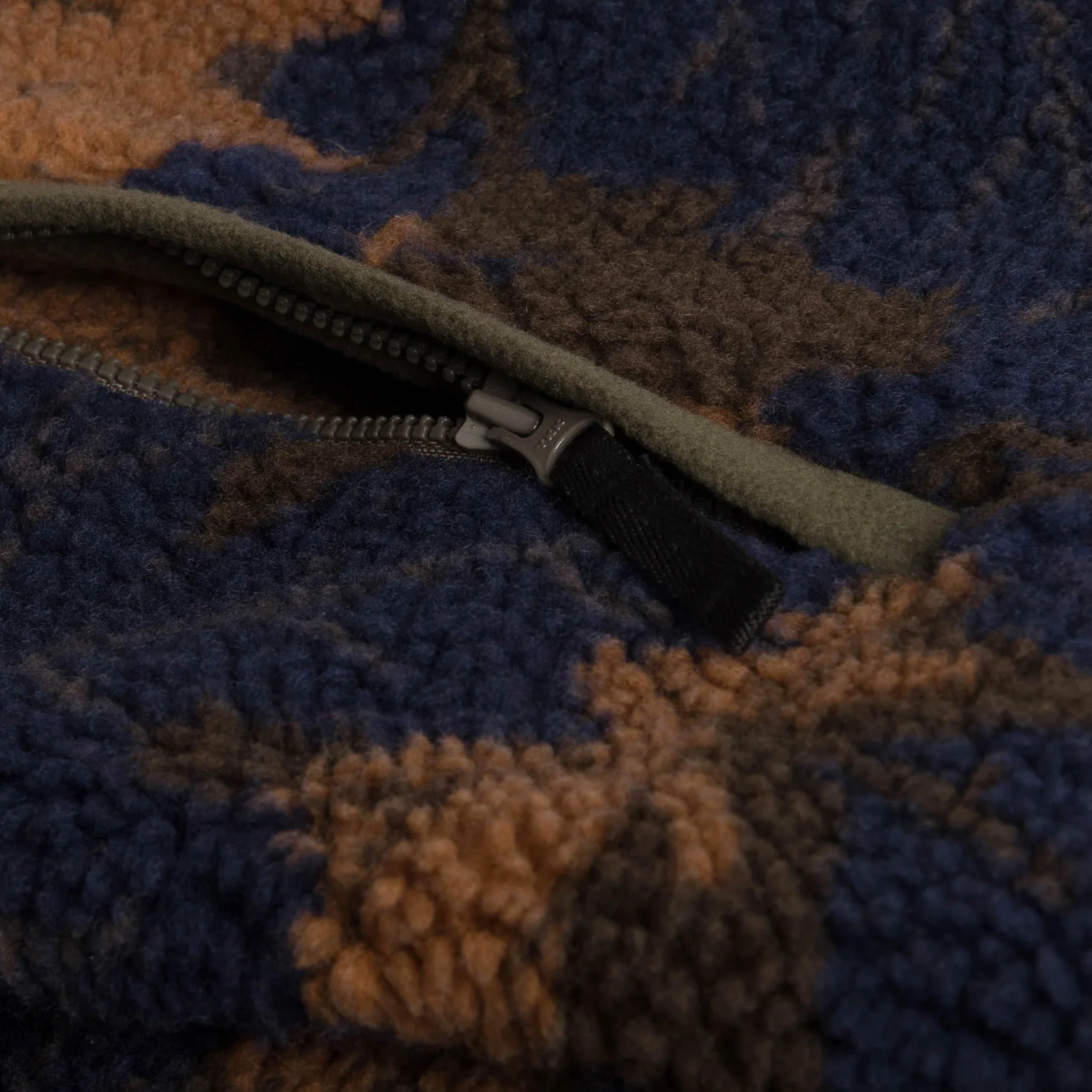 Dime MTL - Sherpa Canadian Zip Fleece - Rust - Image 3