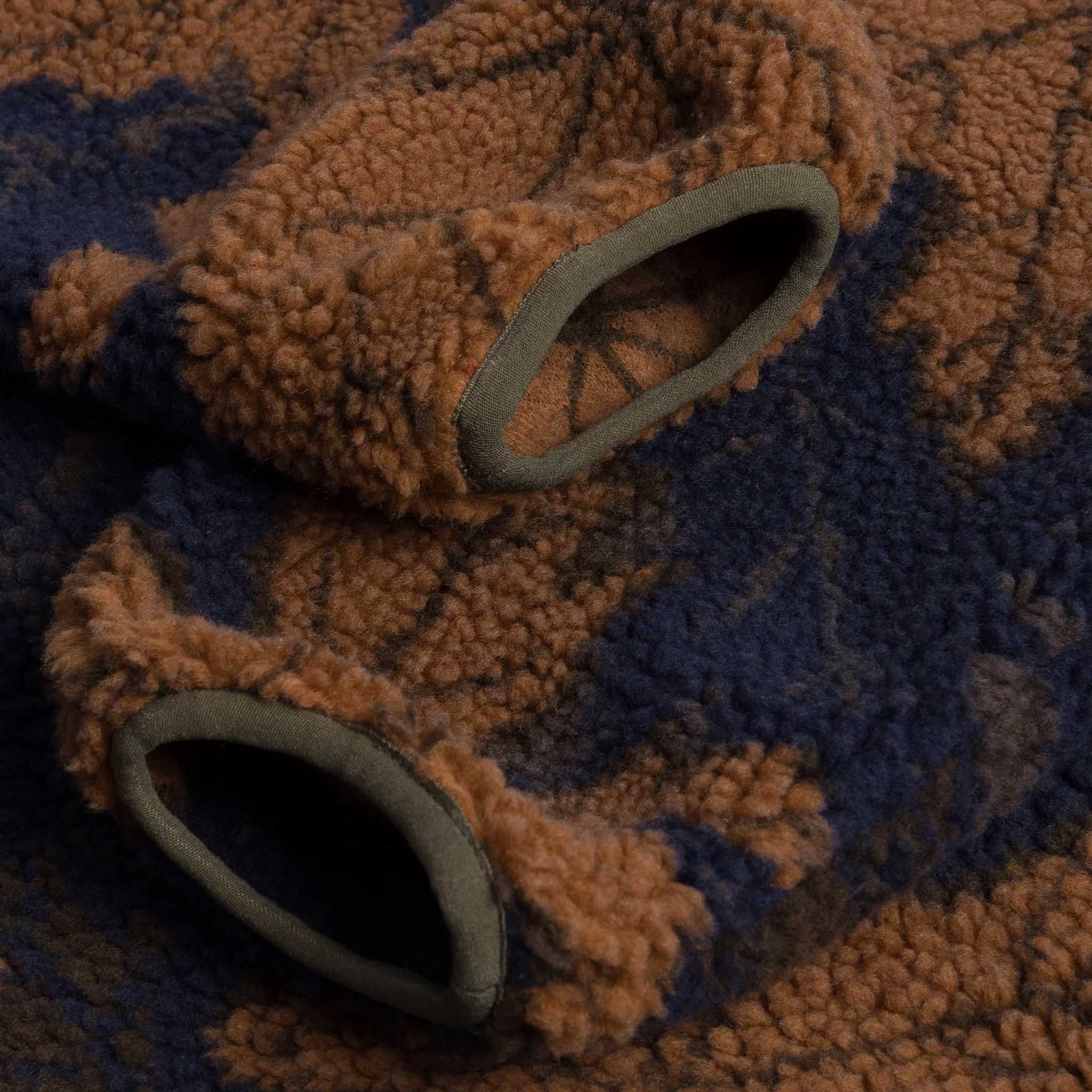 Dime MTL - Sherpa Canadian Zip Fleece - Rust - Image 4