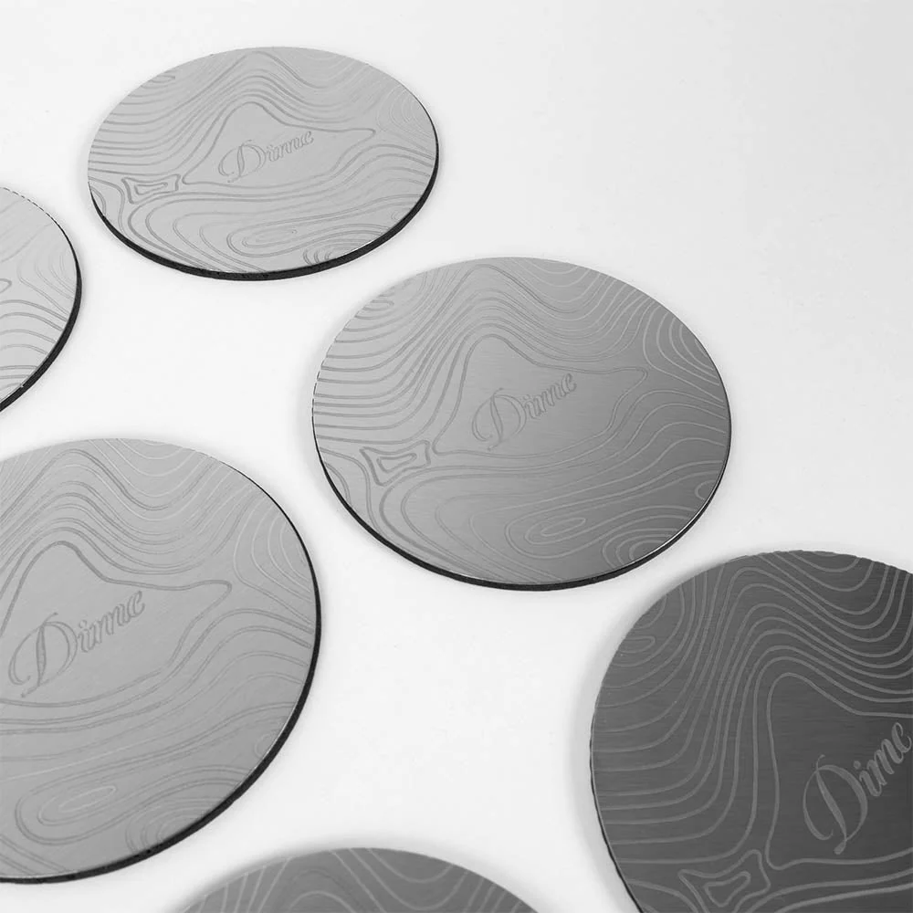 Dime MTL - Topo Coaster Set - Stainless Steel - Image 2