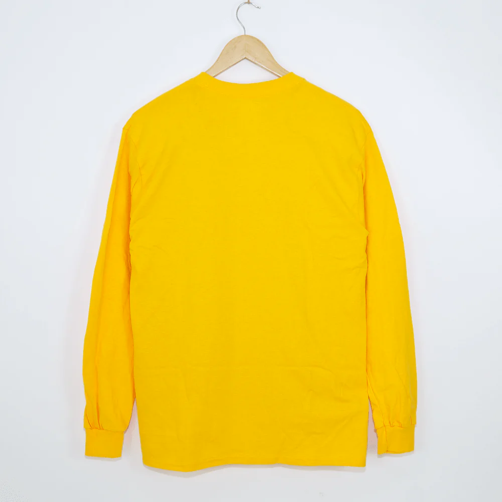 Don't Mess With Yorkshire - Classic Longsleeve T-Shirt - Gold / White - Image 2