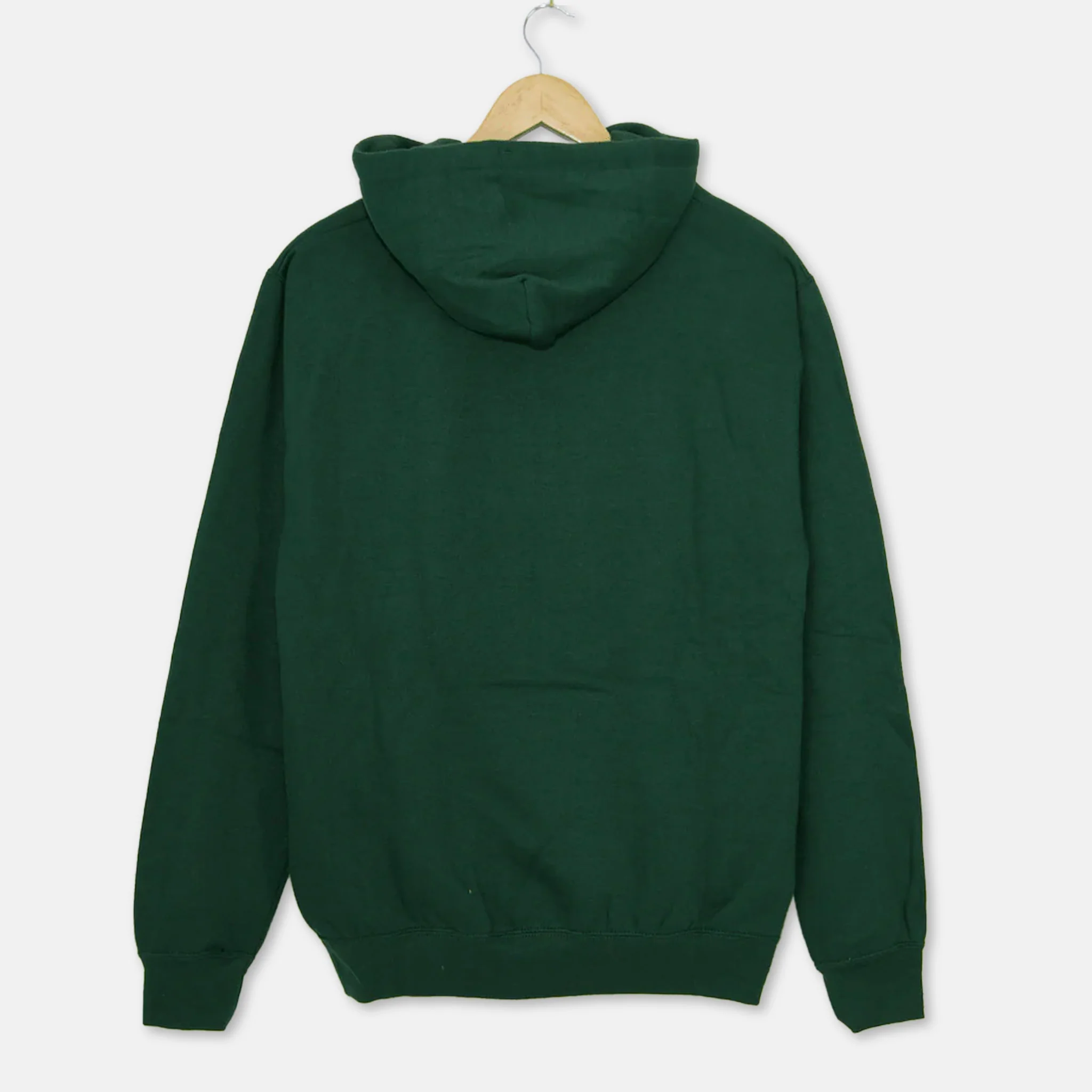 Don't Mess With Yorkshire - Classic Pullover Hooded Sweatshirt - Bottle Green / White - Image 3