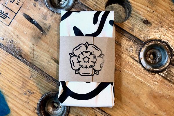 Don't Mess With Yorkshire - Classic Rose Tea Towel - Natural - Image 3