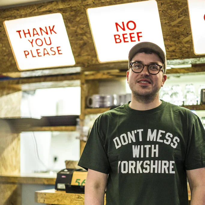 Don't Mess With Yorkshire - Classic T-Shirt - Forest Green / White - Image 2