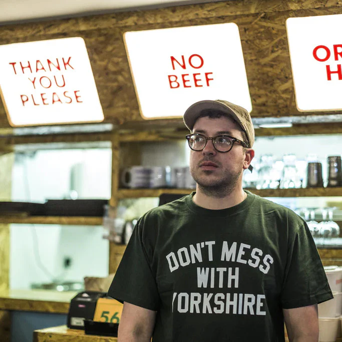 Don't Mess With Yorkshire - Classic T-Shirt - Forest Green / White - Image 3