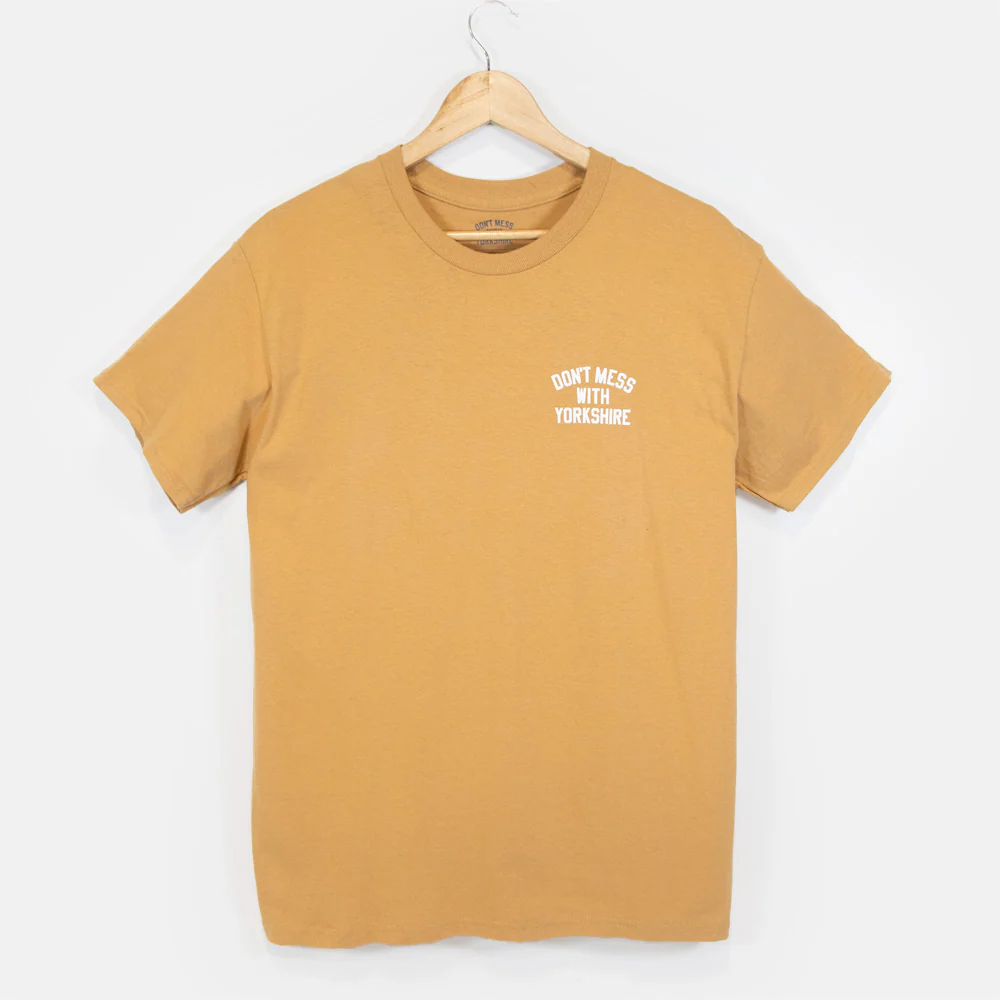 Don't Mess With Yorkshire - Rose S/S T-Shirt - Old Gold - Image 2