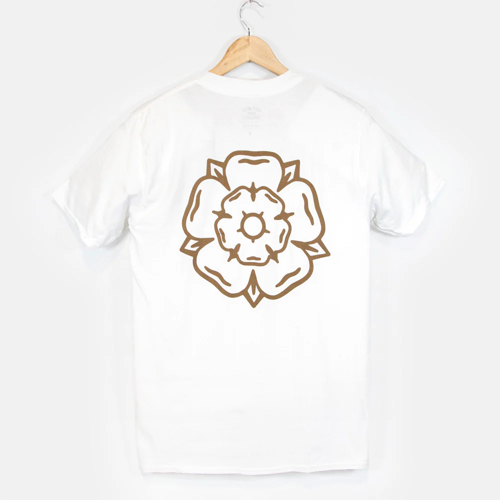 Don't Mess With Yorkshire - Rose S/S T-shirt - White / Flower