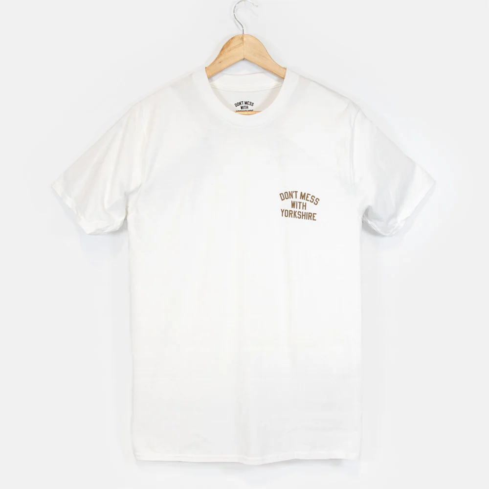 Don't Mess With Yorkshire - Rose S/S T-shirt - White / Flower - Image 2