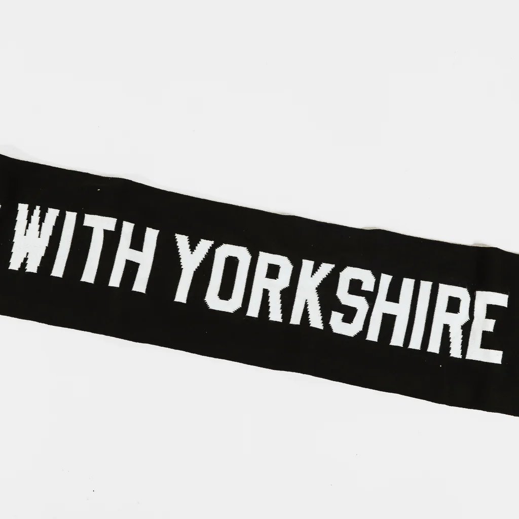 Don’t Mess With Yorkshire - Rose Scarf - Black / White - Image 3