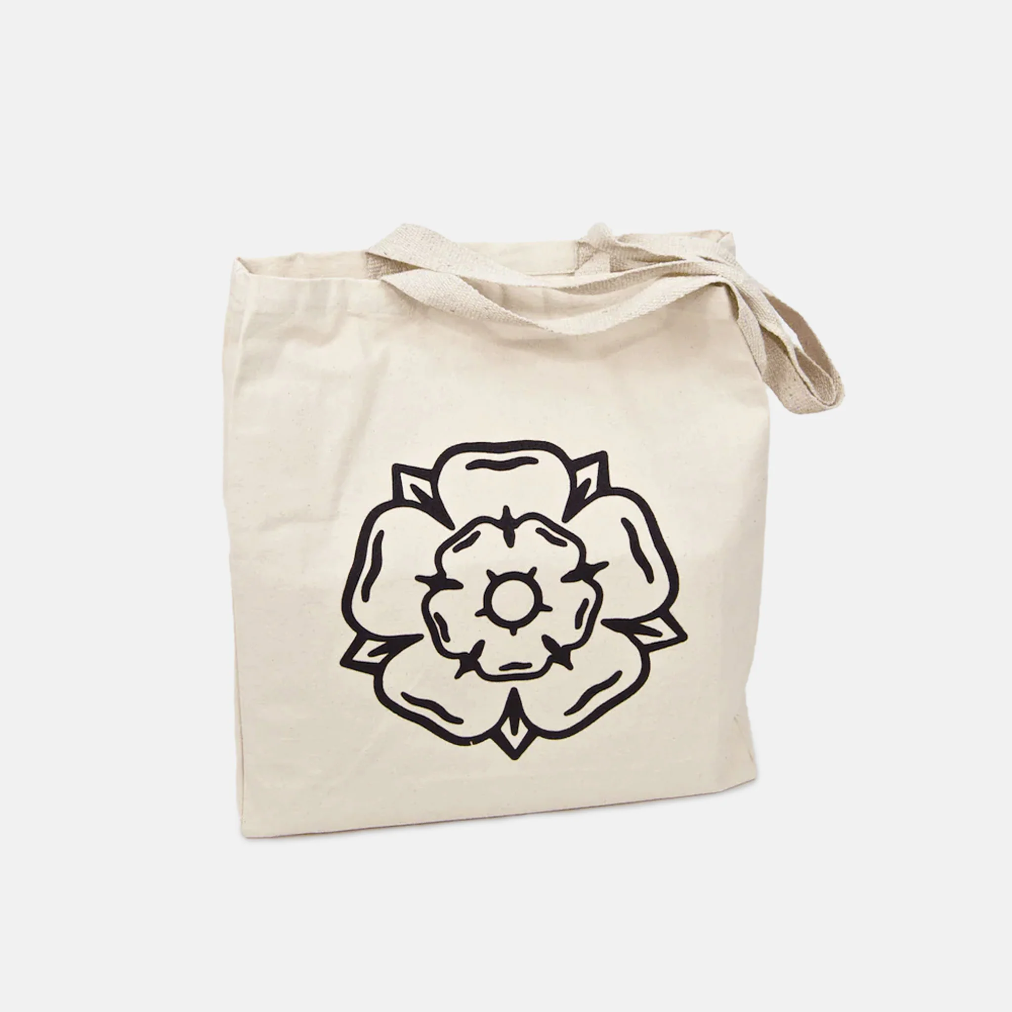Don't Mess With Yorkshire - Rose Shopper Tote Bag - Natural