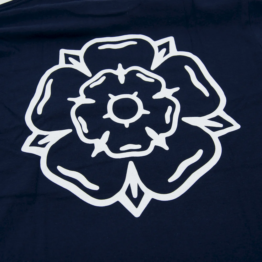 Don't Mess With Yorkshire - Rose T-Shirt - Navy / White - Image 4