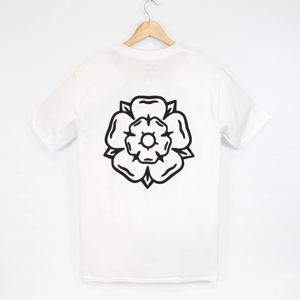 Don't Mess With Yorkshire - Rose T-Shirt - White / Black