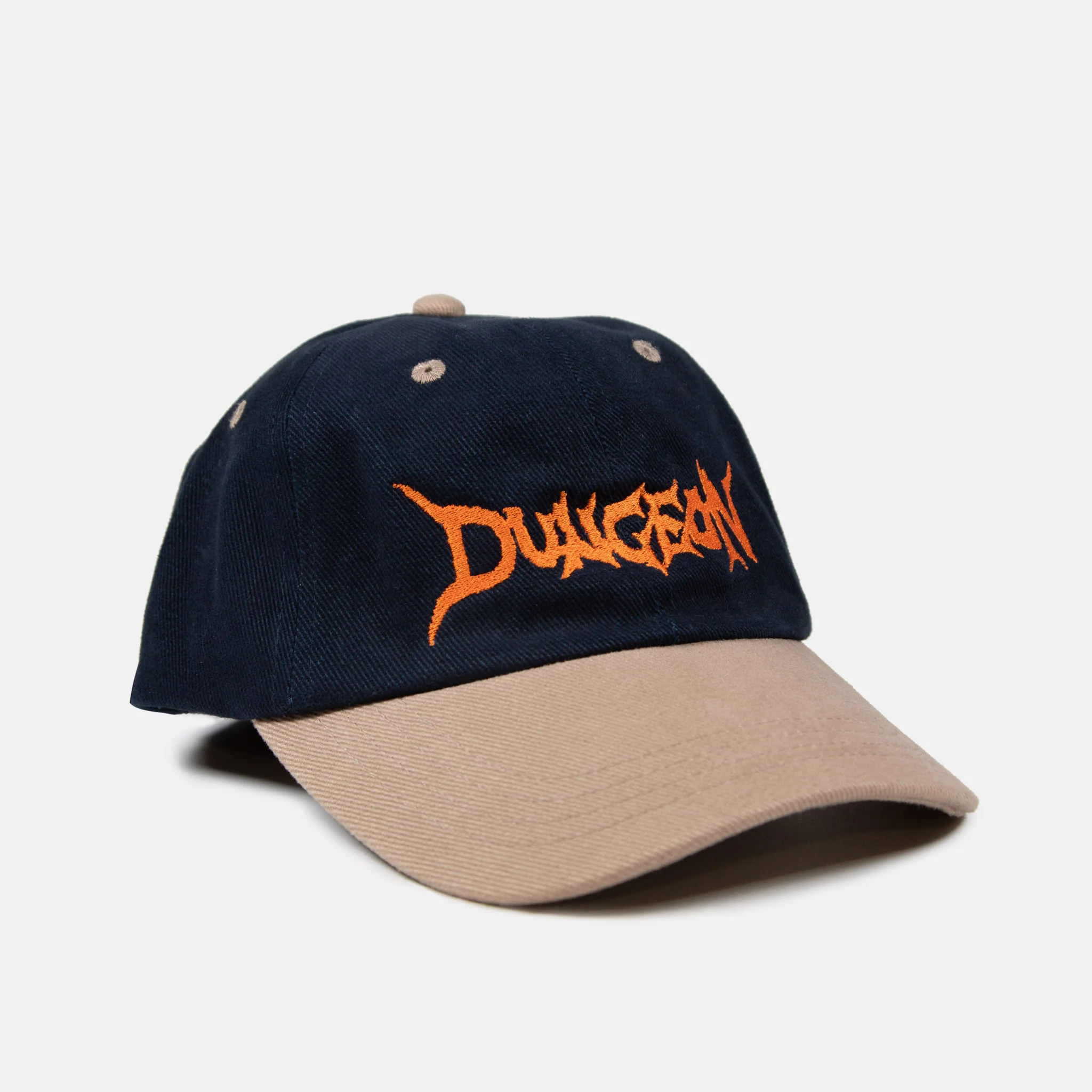 Dungeon - Logo Cap - Navy / Taupe / Orange