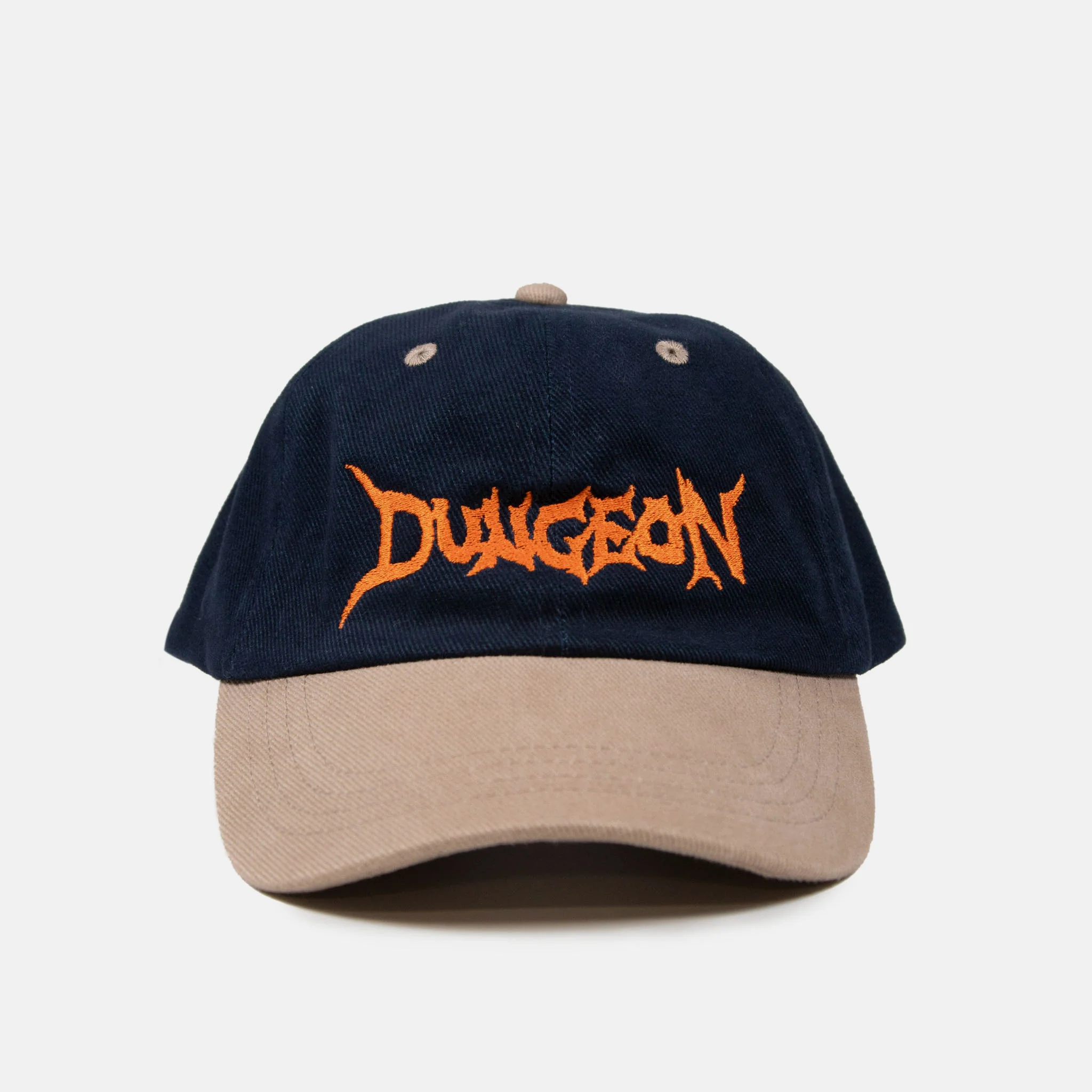 Dungeon - Logo Cap - Navy / Taupe / Orange - Image 2