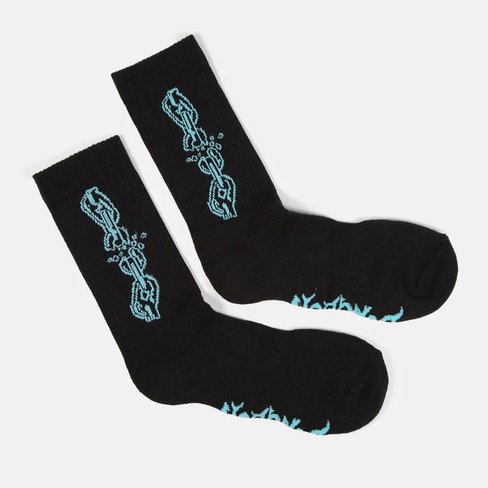 Dungeon - Medusa Woven Socks - Black - Image 2