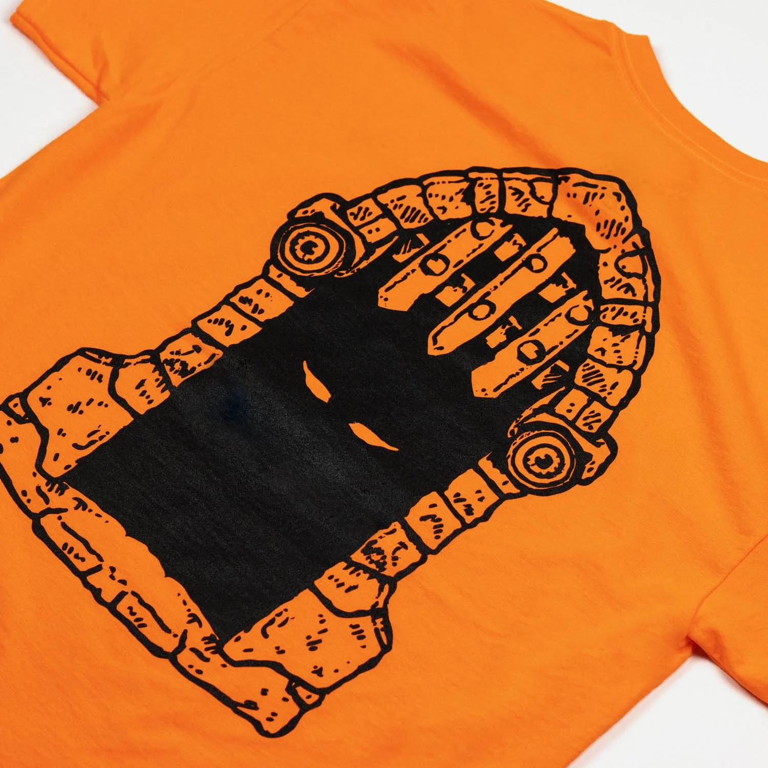 Dungeon - Portcullis T-Shirt - Orange - Image 3