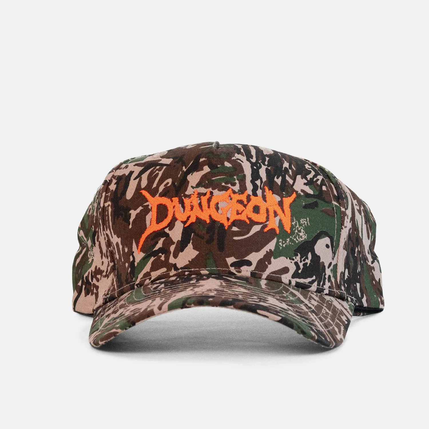 Dungeon - Scrawl Logo Cap - Forest Camo / Orange - Image 3
