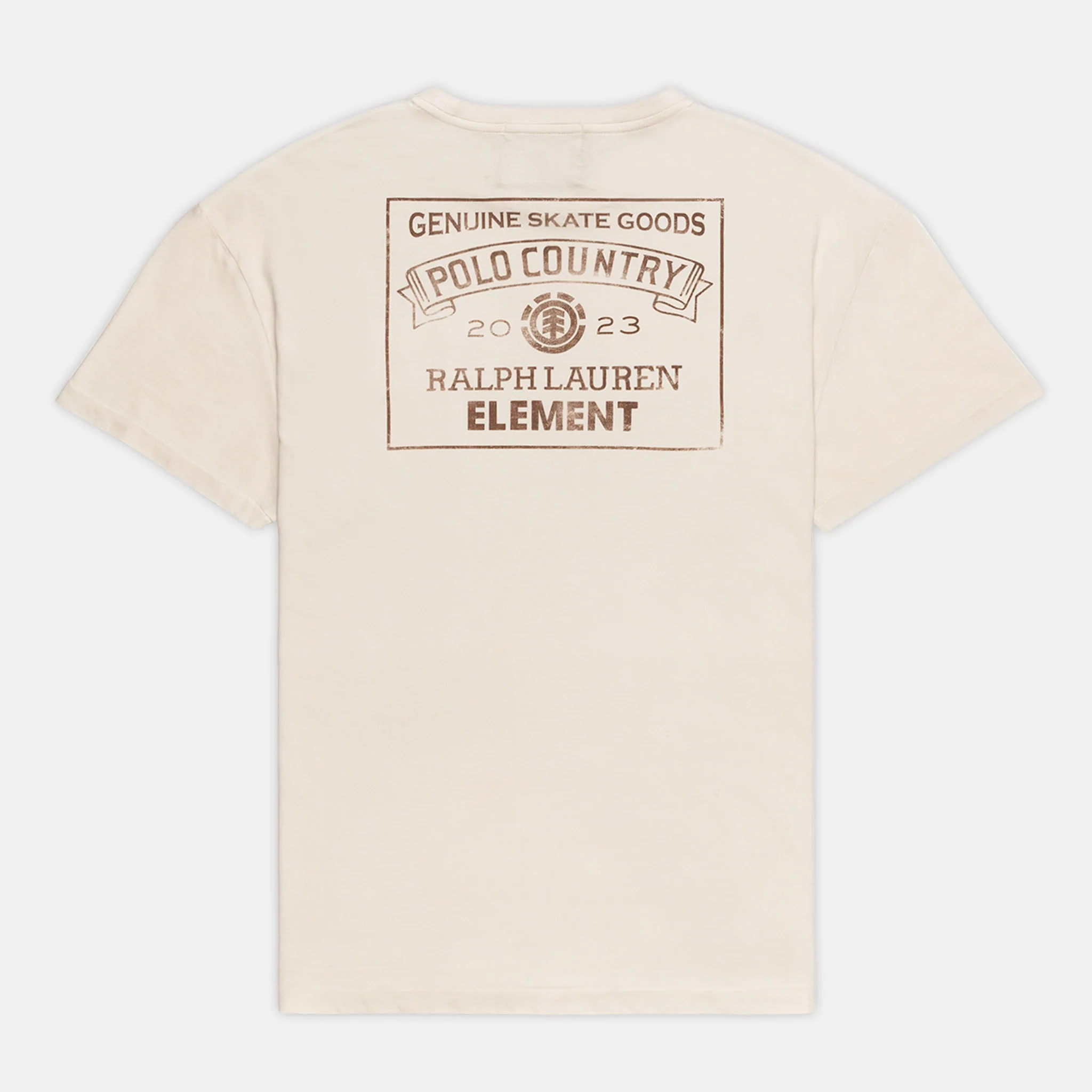 Element Skateboards - Polo Ralph Lauren T-Shirt - Natural - Image 2