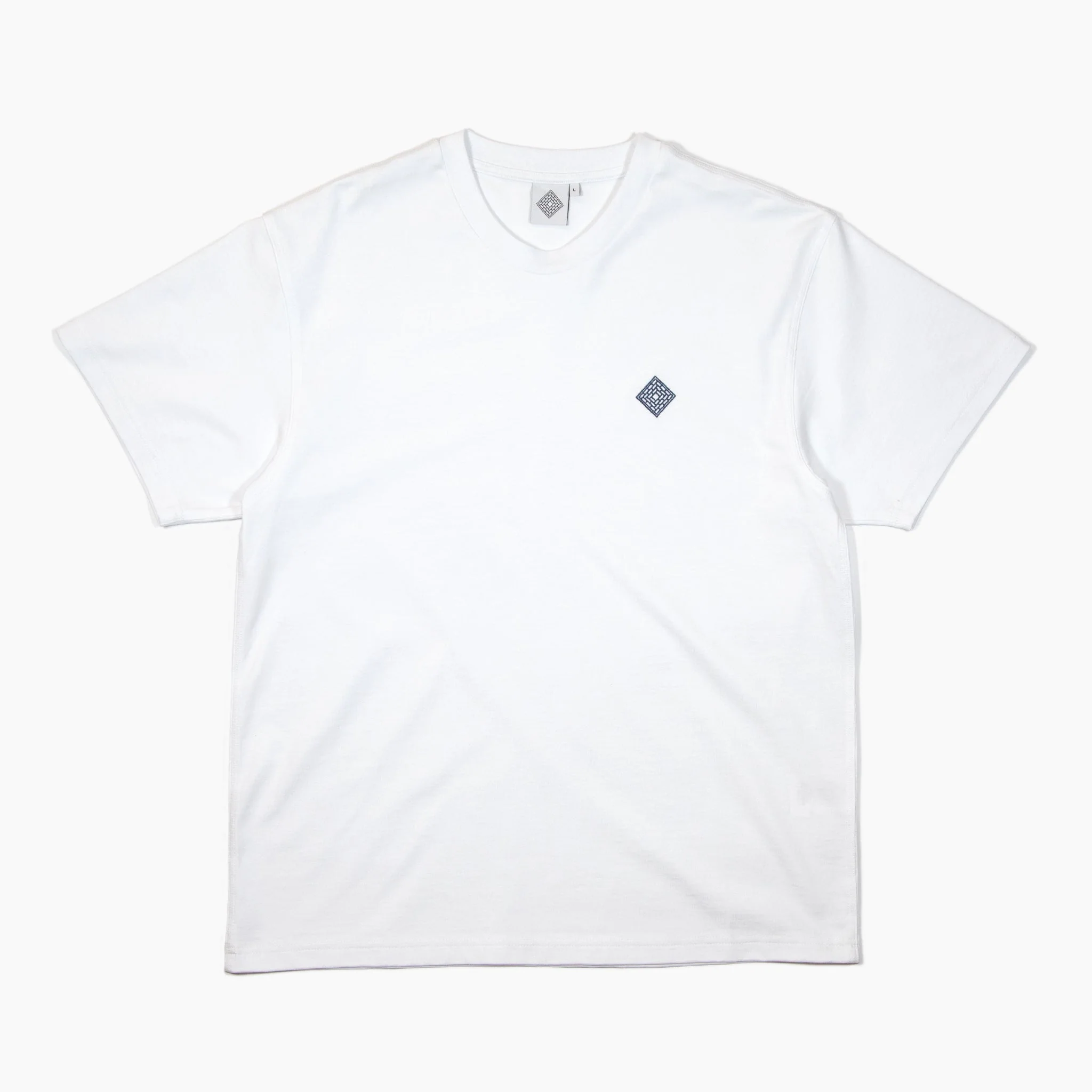 The National Skateboard Co. - EMBROIDERED LOGO T-SHIRT - WHITE