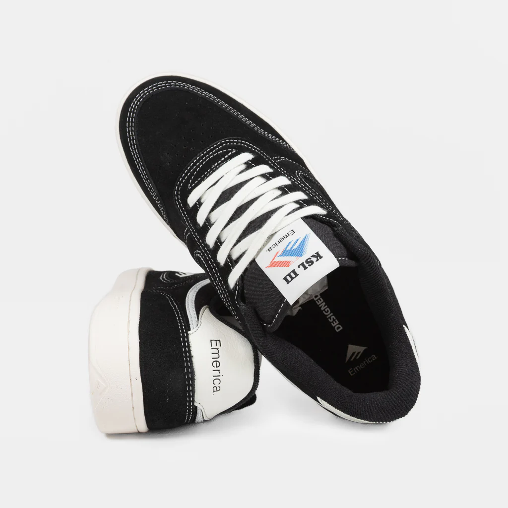 Emerica - KSL III Shoes - Black / White / White - Image 4