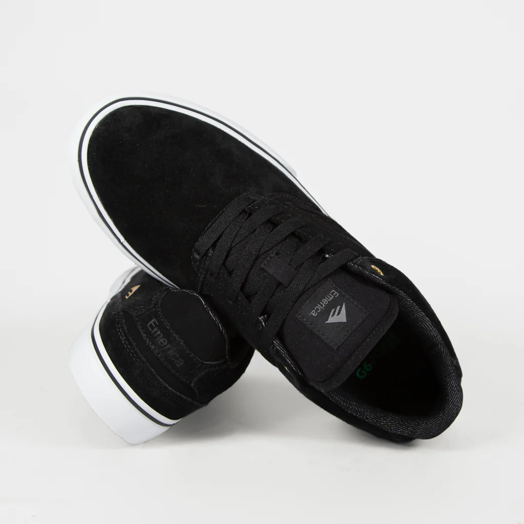 Emerica - The Low Vulc Shoes - Black / Gold / White - Image 4
