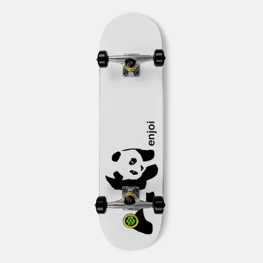Enjoi Skateboards - 7.75" Whitey Panda Complete Skateboard - White