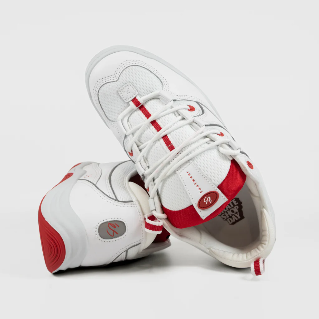 eS Footwear - 'Skate Shop Day' Two Nine 8 Shoes - White / Red - Image 4