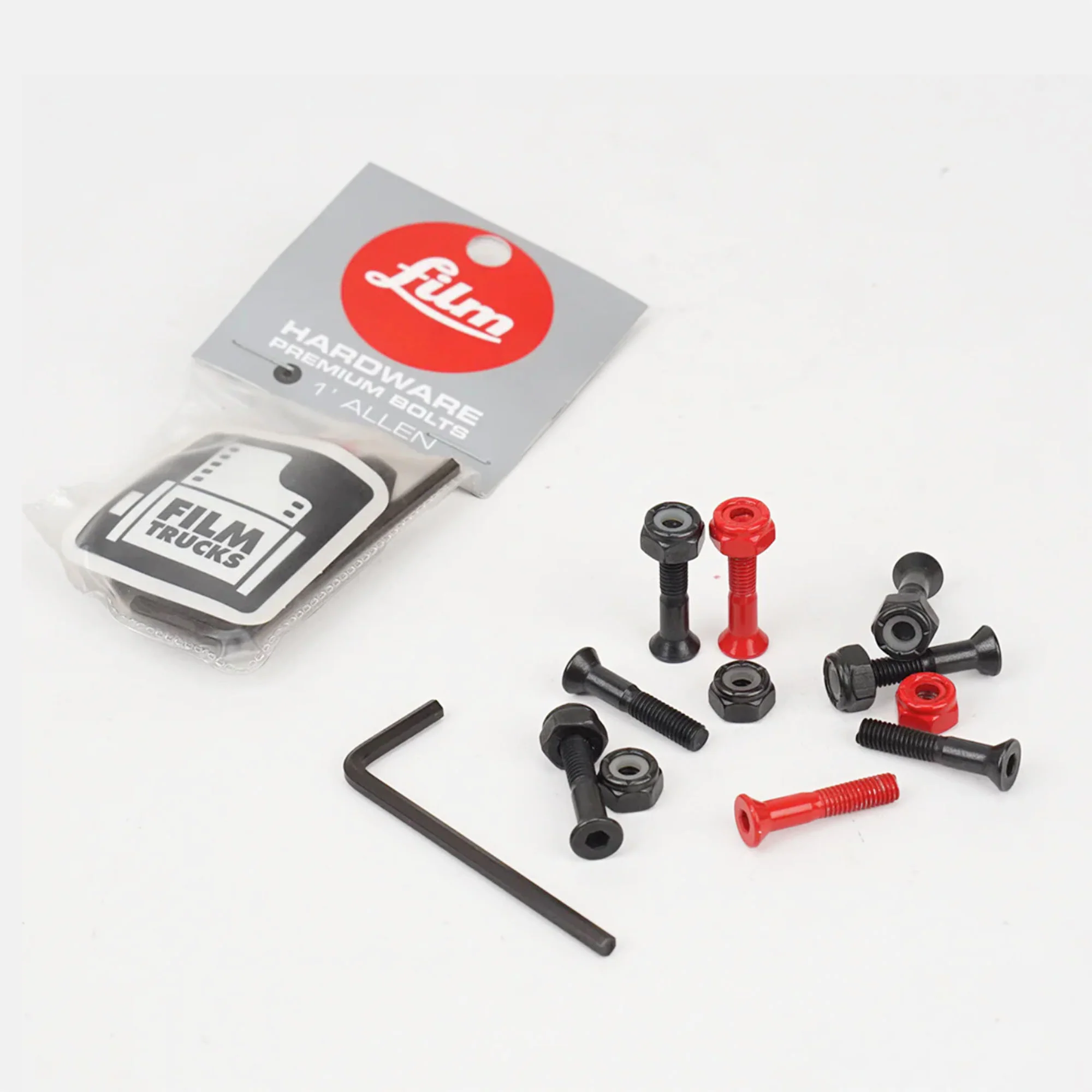 Film Trucks - 1" Bolts - Black / Red