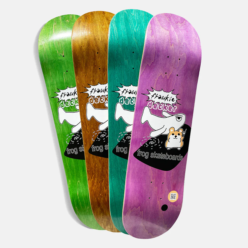 Frog Skateboards - 8.38" Frankie Decker Love is On The Way Skateboard Deck (Blue Stain) - Image 2