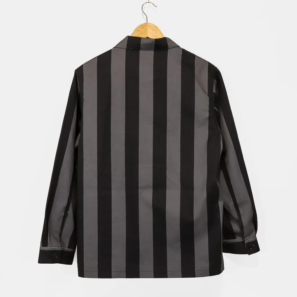 Fucking Awesome - Filigree Striped Chore Jacket - Black / Grey - Image 2