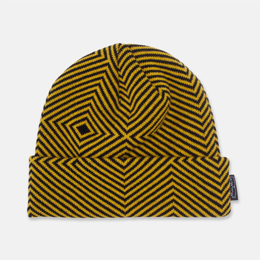 Fucking Awesome - Hurt Your Eyes Beanie - Black / Yellow