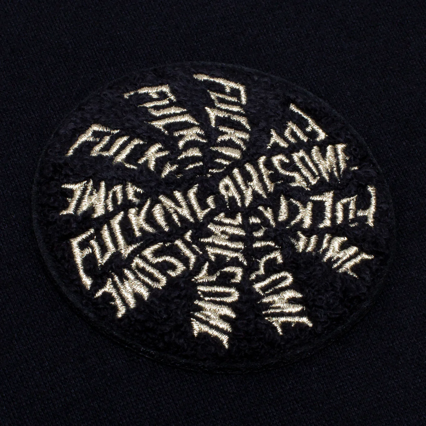 Fucking Awesome - Patches Quarter Zip Sweatshirt - Black - Image 5