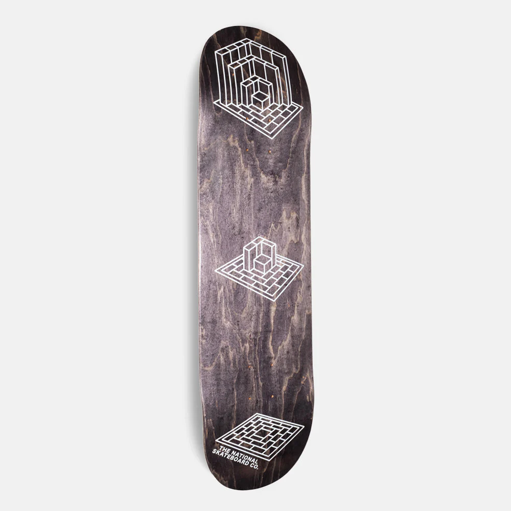 The National Skateboard Co. - 8.25" GALLOP LOGO BLACK  SKATEBOARD DECK (MEDIUM CONCAVE)