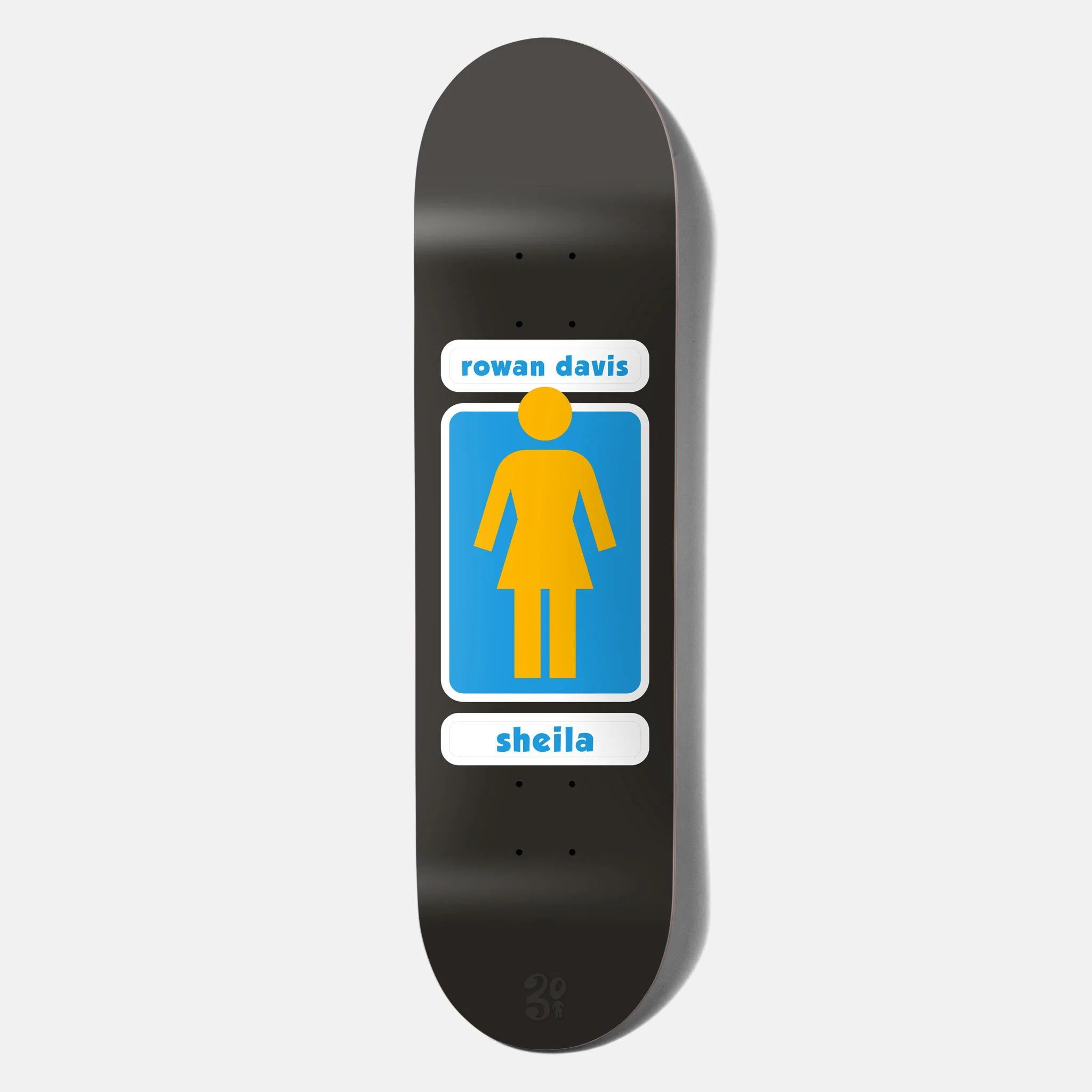 Girl Skateboards - 8.0" Rowan Davis 93 Til Skateboard Deck - Black