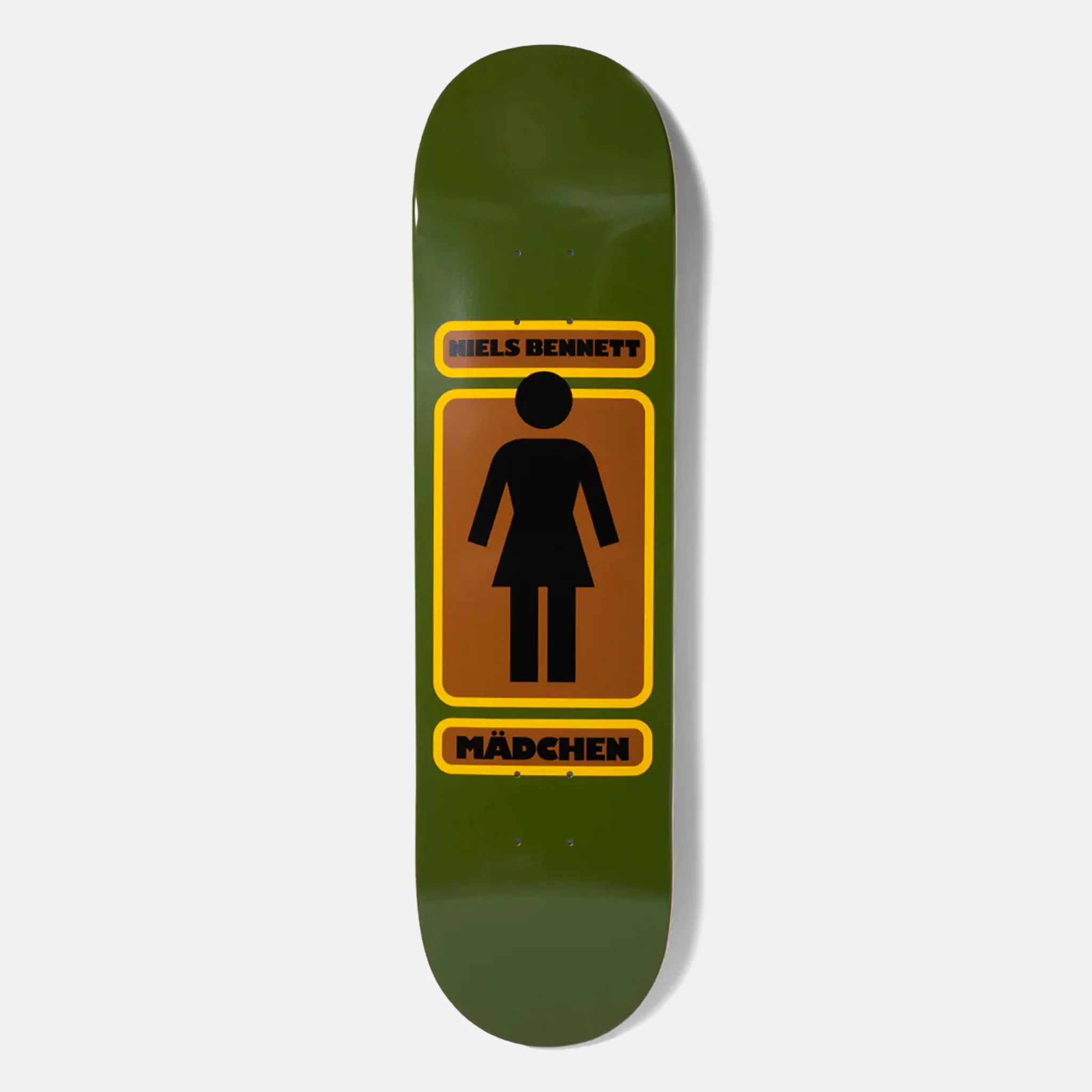 Girl Skateboards - 8.25" Niels Bennett 93 Til Skateboard Deck - Green