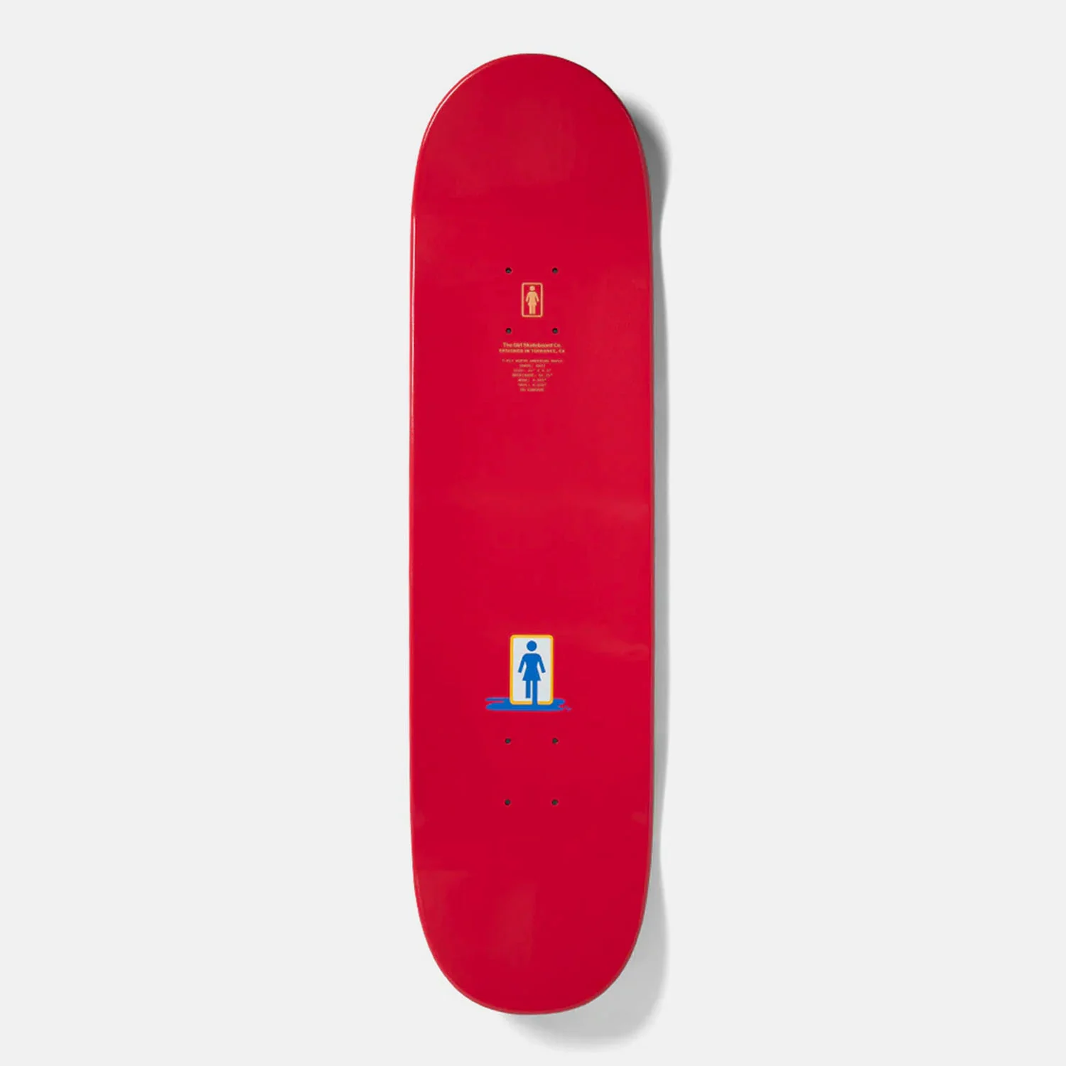 Girl Skateboards - 8.5" Breana Geering Blood Bath Skateboard Deck - Red - Image 2