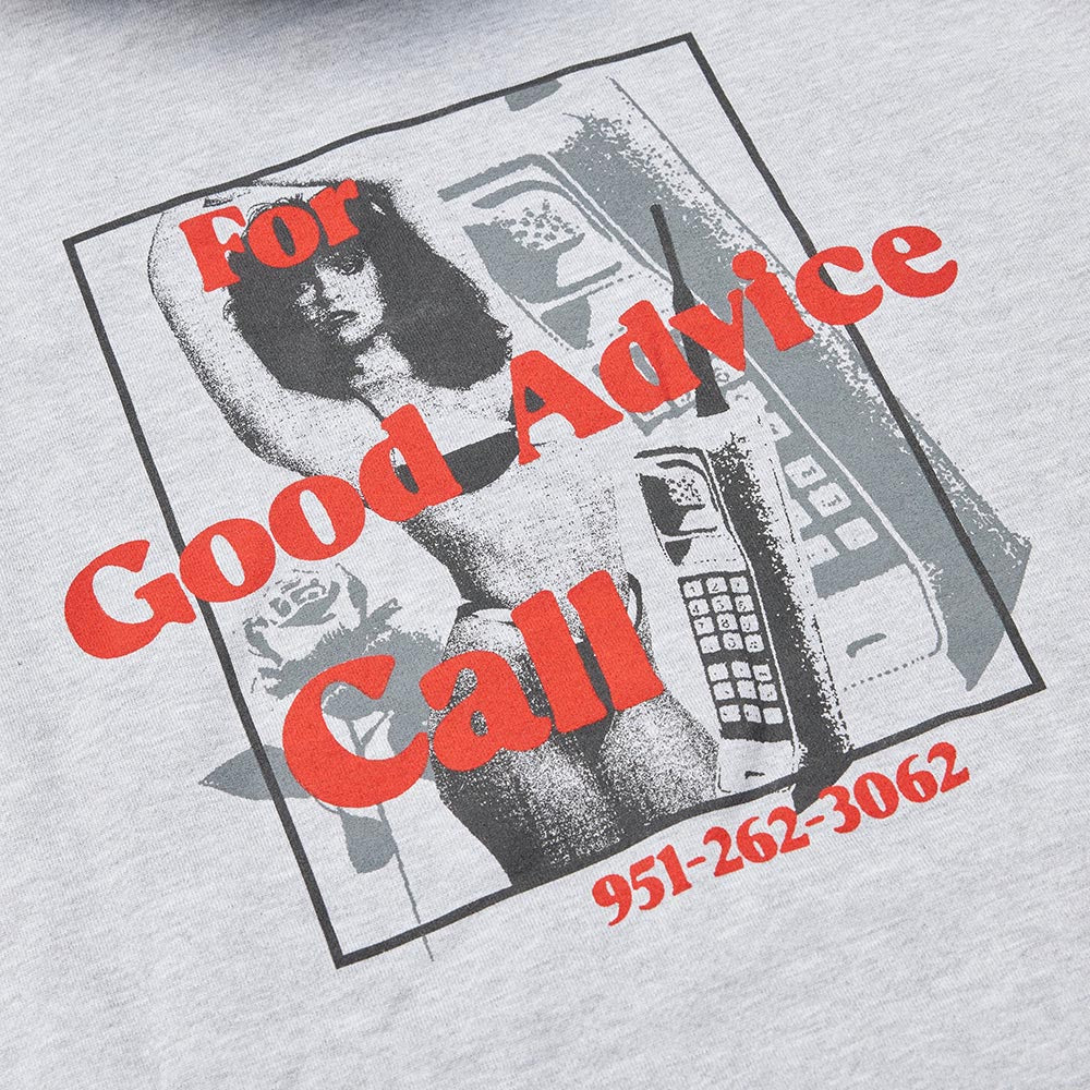 Good Advice - Chat Line Pullover Hooded Sweatshirt - Heather Grey - Image 3