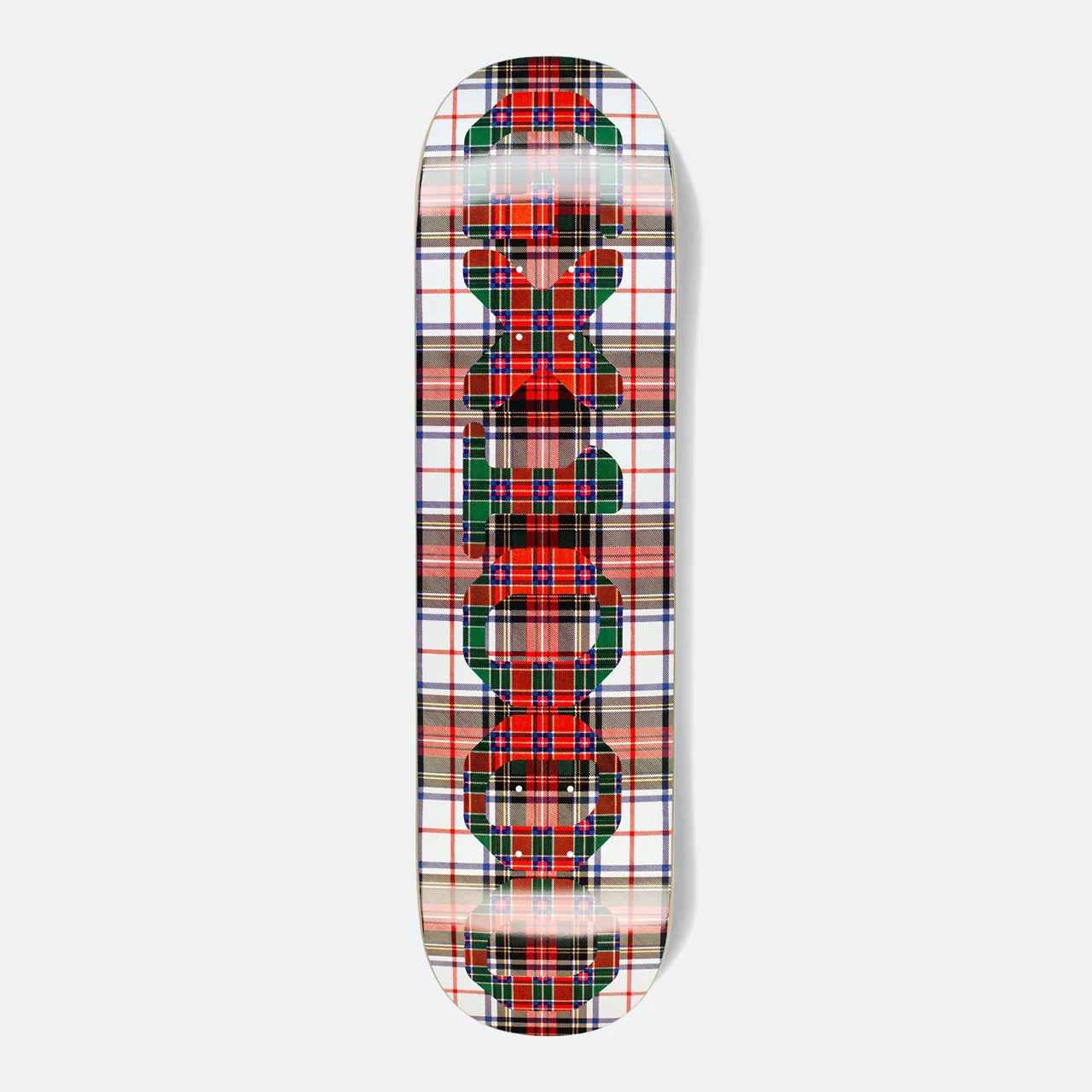 GX1000 - 8.5" OG Logo Tartan Skateboard Deck - White